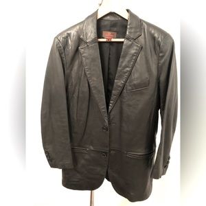 Men’s Leather Blazer